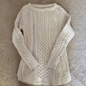 LL Bean signature fisherman’s sweater